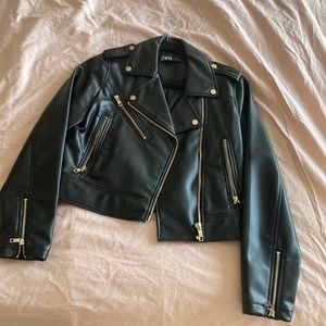 Zara leather jacket